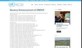 
							         Vacancy Announcement at UNHCR | UN IN UGANDA								  
							    