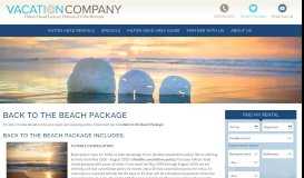 
							         Vacation Company Amenity Program | The Vacation Company								  
							    