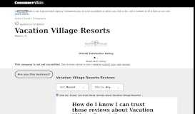 
							         Vacation Village Resorts Reviews (Updated May 2018 ...								  
							    