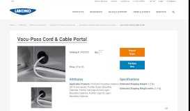 
							         Vacu-Pass Cord & Cable Portal - Labconco								  
							    