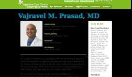 
							         Vajravel M. Prasad, MD - Digestive Care Center								  
							    