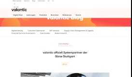 
							         valantic offiziell Systempartner der Börse Stuttgart | valantic								  
							    