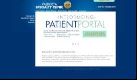 
							         Valdosta Specialty Clinic - Quality medical care and personal attention.								  
							    