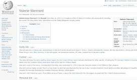
							         Valerie Sherrard - Wikipedia								  
							    