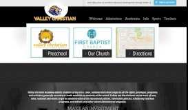 
							         Valley Christian Academy | Santa Maria, CA - Home								  
							    