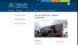 
							         Valley Medical Center Lewiston - Catalyst Medical Group								  
							    