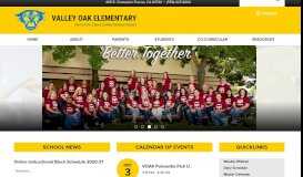 
							         Valley Oak Elementary School								  
							    