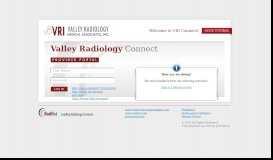 
							         Valley Radiology Connect - Login - My Radiology Portal								  
							    
