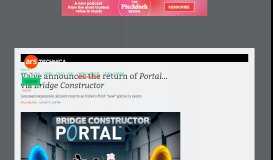 
							         Valve announces the return of Portal… via Bridge Constructor | Ars ...								  
							    