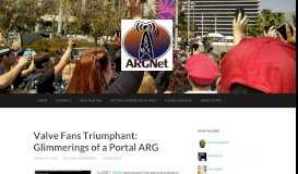 
							         Valve Fans Triumphant: Glimmerings of a Portal ARG – ARGNet ...								  
							    