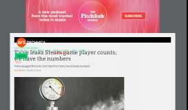 
							         Valve leaks Steam game player counts; we have the numbers | Ars ...								  
							    