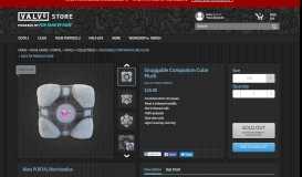 
							         Valve Store:Snuggable Companion Cube Plush								  
							    
