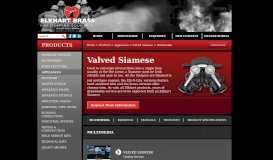 
							         Valved Siamese Multimedia | Appliances | Elkhart Brass - Fire Fighting ...								  
							    