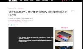 
							         Valve's Steam Controller factory is straight out of Portal - The Verge								  
							    