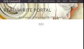 
							         Vanasse's portal for readers and writers. - Deb Vanasse								  
							    