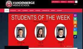 
							         VandenBerge Middle School / Homepage - ISD 728								  
							    