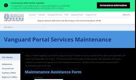 
							         Vanguard Portal Services Maintenance - ASU-Beebe								  
							    