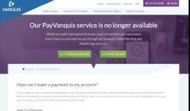 
							         Vanquis Pay Options - Vanquis Bank								  
							    