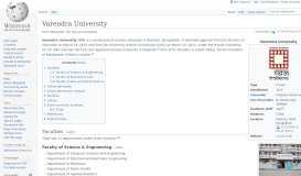 
							         Varendra University - Wikipedia								  
							    