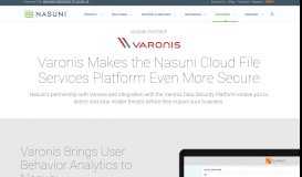 
							         Varonis Partnership | Nasuni								  
							    