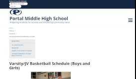 
							         Varsity/JV Basketball Schedule (Boys and Girls) - Portal MHS - School ...								  
							    