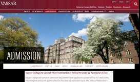 
							         Vassar Admissions - Vassar College								  
							    
