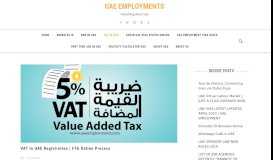 
							         VAT In UAE Registration | FTA Online Process | UAE Employment | All ...								  
							    