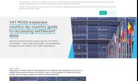 
							         VAT MOSS explained: country-by-country guide to accessing ...								  
							    