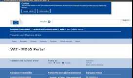 
							         VAT - MOSS Portal | Taxation and Customs Union								  
							    