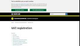 
							         VAT registration: How to register - GOV.UK								  
							    