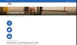 
							         VAT Registration in UAE | How to register for VAT in UAE								  
							    