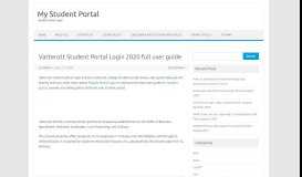 
							         Vatterott student portal login full user guide - My Student Portal								  
							    