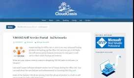 
							         VBO365 Self-Service Portal - In2Networks - CloudOasis								  
							    