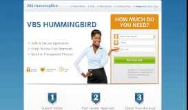 
							         VBS HummingBird | Loans for people with Bad Credit. Quick ...								  
							    