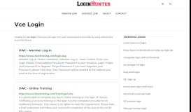 
							         Vce Login — One Click Access								  
							    