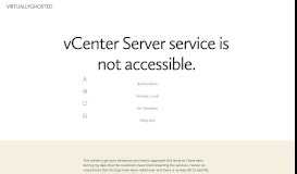 
							         vCenter Server service is not accessible. - virtuallyghosted								  
							    