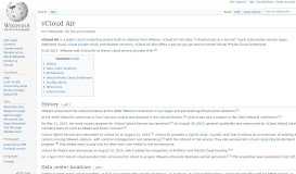 
							         vCloud Air - Wikipedia								  
							    