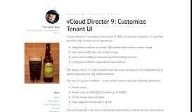 
							         vCloud Director 9: Customize Tenant UI – Tom Fojta's Blog								  
							    