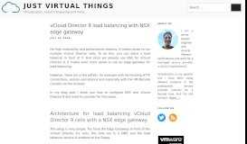 
							         vCloud Director 9 load balancing with NSX edge gateway • Just virtual ...								  
							    