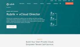 
							         vCloud Director: API-Driven Automation With Less Complexity - Rubrik								  
							    