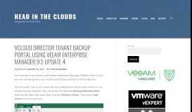 
							         vCloud Director Tenant Backup Portal using Veeam Enterprise ...								  
							    