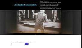 
							         VCS Radio Conservatory of the Arts - Student Portal (members only)								  
							    
