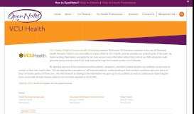 
							         VCU Health - OpenNotes								  
							    