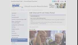 
							         VdK Internet-TV mit Video-Portal - Sozialverband VdK Bayern								  
							    