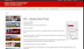 
							         VDL - Mobile Client Portal | Iowa State University								  
							    