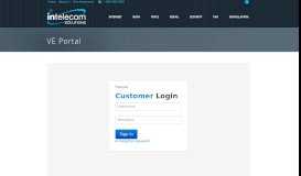 
							         VE Portal | Intelecom Solutions								  
							    