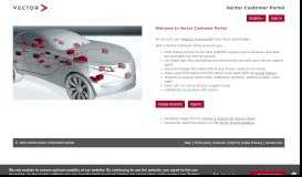 
							         Vector Customer Portal								  
							    