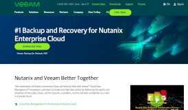 
							         Veeam Availability for Nutanix Enterprise Cloud - Veeam Software								  
							    