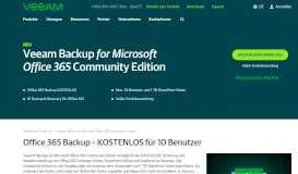 
							         Veeam Backup for Microsoft Office 365 Community Edition								  
							    