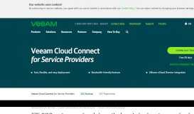 
							         Veeam Cloud Connect Backup for Service Providers - Veeam Software								  
							    